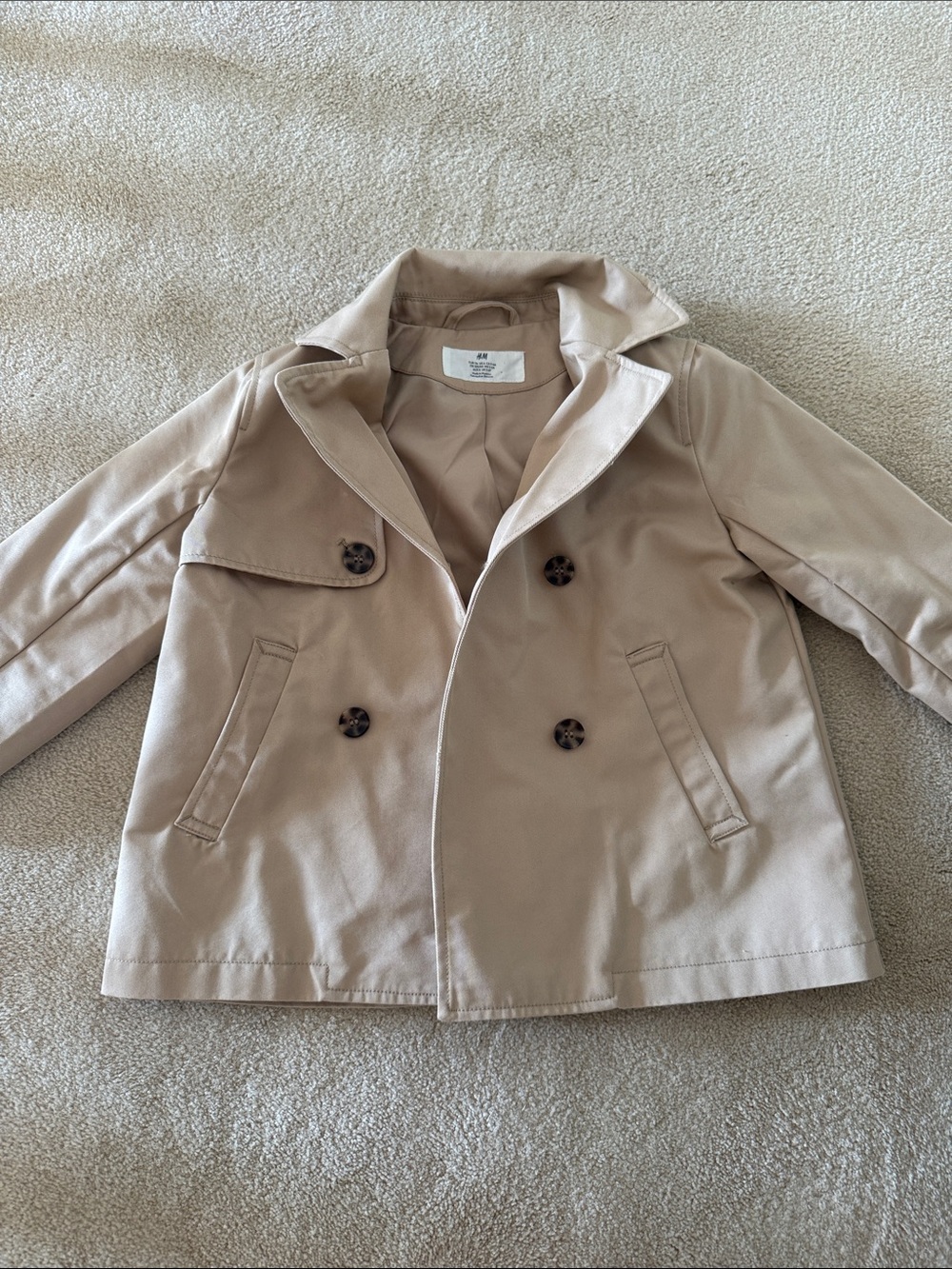 H&M Beige Kids' Pea Coat